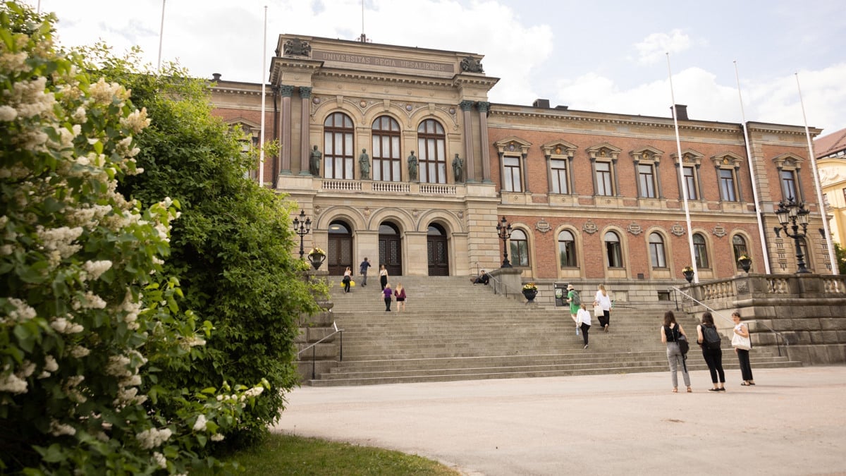 Bild på universitetsbyggnaden på Uppsala universitet.